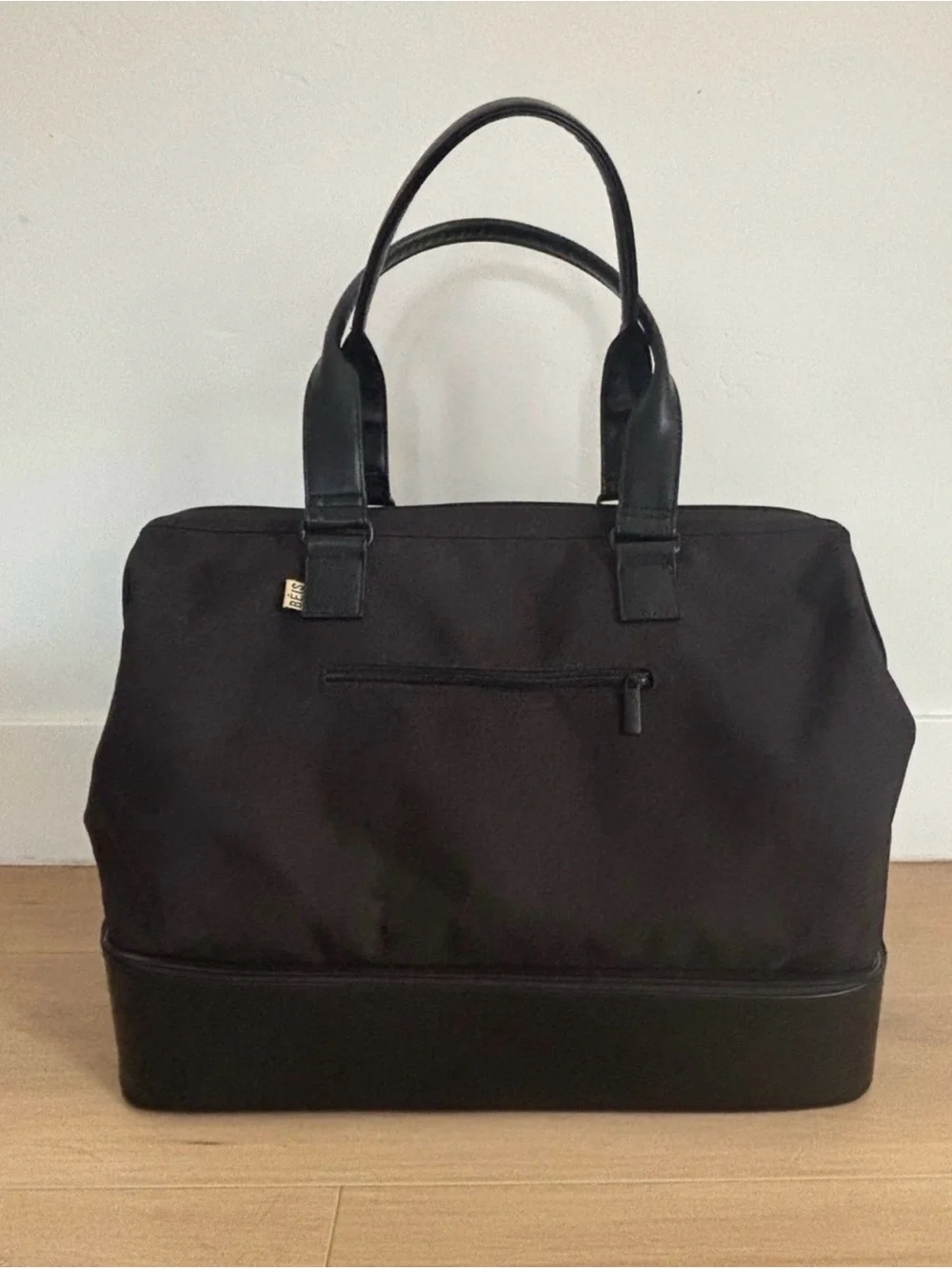BEIS Black Travel Weekender Bag